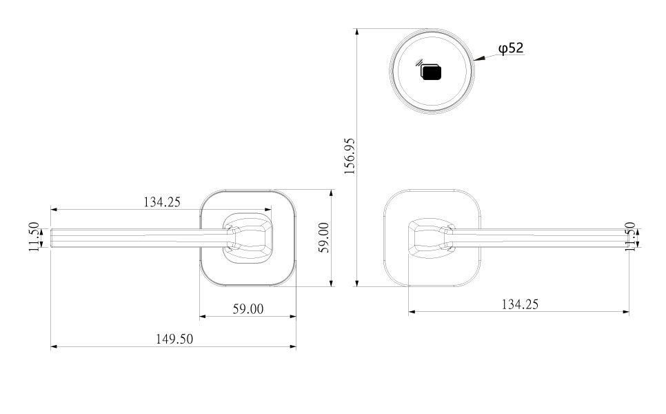 s3081-HOTEL-LOCK-SIZE