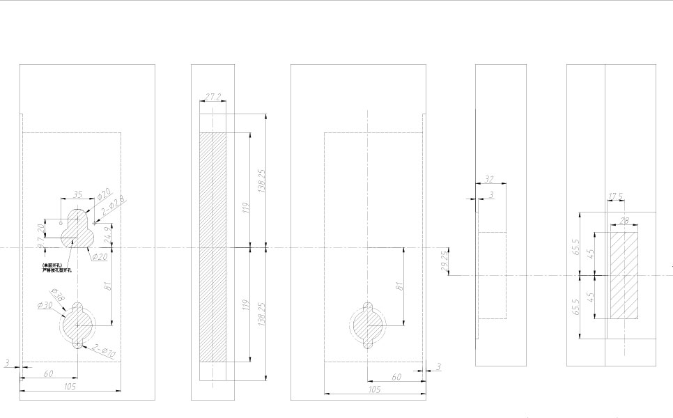 s3081-HOTEL-LOCK-Drill holes 