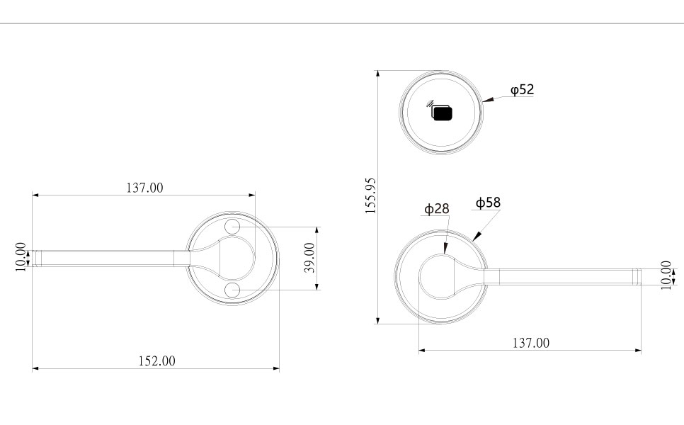 s3081-HOTEL-LOCK-SIZE
